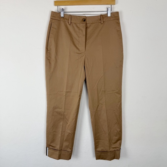 HUGO Boss Cotton High Rise Button Fly Tachino2 Trouser in Medium Beige - Picture 6 of 14